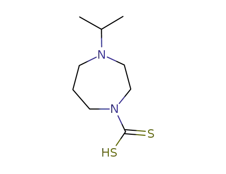 Molecular Structure of 29053-32-5 (4-(propan-2-yl)-1,4-diazepane-1-carbodithioic acid)