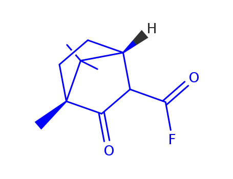 비시클로[2.2.1]헵탄-2-카르보닐 플루오라이드, 4,7,7-트리메틸-3-옥소-, (1R,4R)-(9CI)