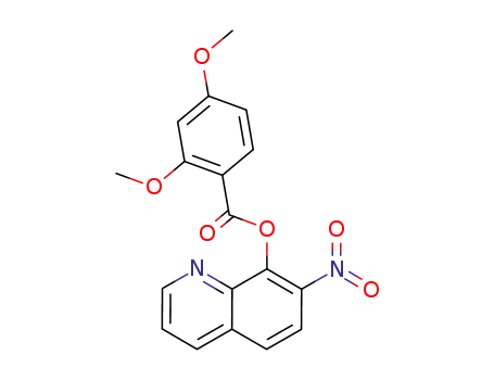 Molecular Structure of 29002-51-5 (7-Nitro-8-quinolinyl=2,4-dimethoxybenzoate)