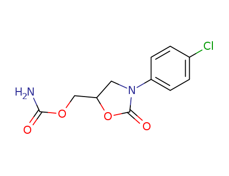 3-(P-CHLOROPHENYL)-5-HYDROXYMETHYL-2-OXAZOLIDINONE CARBAMATE