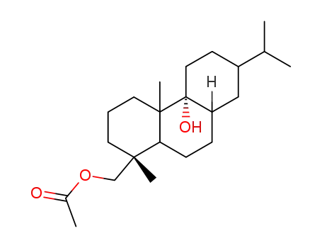 Molecular Structure of 21562-62-9 (9-hydroxyabietan-18-yl acetate)
