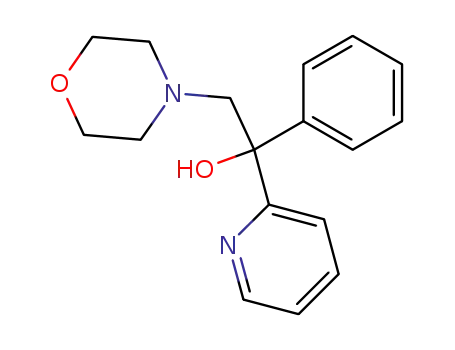 Molecular Structure of 21748-59-4 (2-(4-MORPHOLINYL)-1-PHENYL-1-(2-PYRIDINYL)ETHANOL)