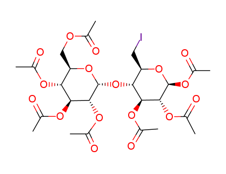 b-D-Glucopyranose,6-deoxy-6-iodo-4-O-(2,3,4,6-tetra-O-acetyl-a-D-glucopyranosyl)-, triacetate (9CI) cas  28810-03-9