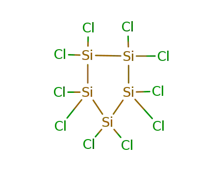 Molecular Structure of 62436-46-8 (1,1,2,2,3,3,4,4,5,5-decachloropentasilolane)