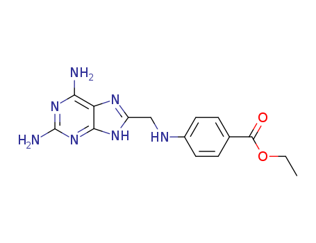 Benzoic acid,4-[[(2,6-diamino-9H-purin-8-yl)methyl]amino]-, ethyl ester cas  28951-82-8