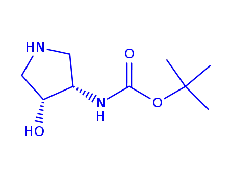 Carbamic acid, [(3R,4S)-4-hydroxy-3-pyrrolidinyl]-, 1,1-dimethylethyl ester, rel-