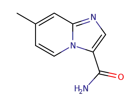 Molecular Structure of 21801-90-1 (3-Carbamoyl-7-methylimidazo(1,2-a)pyridine)