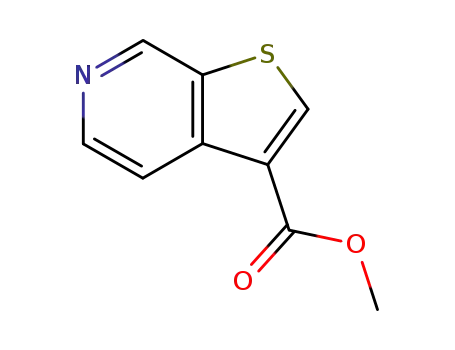 Molecular Structure of 28783-21-3 (Thieno[2,3-c]pyridine-3-carboxylic acid, methyl ester (8CI))