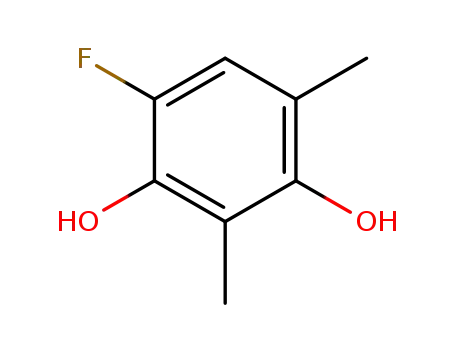 Molecular Structure of 2924-64-3 (Resorcinol,  4-fluoro-2,6-dimethyl-  (7CI,8CI))