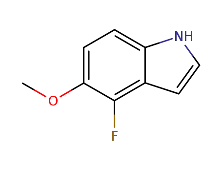 Molecular Structure of 288385-89-7 (1H-Indole,4-fluoro-5-methoxy-(9CI))