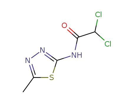 Molecular Structure of 21521-88-0 (2,2-dichloro-N-(5-methyl-1,3,4-thiadiazol-2-yl)acetamide)