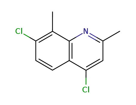 Molecular Structure of 21728-15-4 (4,7-DICHLORO-2,8-DIMETHYLQUINOLINE)
