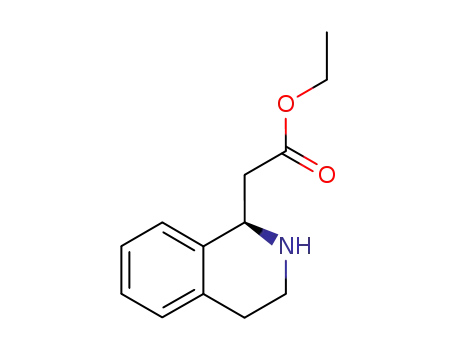 Molecular Structure of 1139908-71-6 ((R)-(1,2,3,4-Tetrahydro-isoquinolin-1-yl)-acetic acid ethyl ester)
