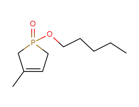 Molecular Structure of 2921-66-6 (3-methyl-1-(pentyloxy)-2,5-dihydro-1H-phosphole 1-oxide)