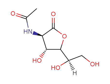 Molecular Structure of 28876-38-2 (2-ACETAMIDO-2-DEOXY-D-GALACTONIC ACID1,4 -LACTONE)