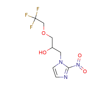 Molecular Structure of 21787-91-7 (2-NITRO-ALPHA-[(2,2,2-TRIFLUOROETHOXY)METHYL]-IMIDAZOLE-1-ETHANOL)