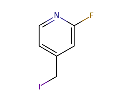 Molecular Structure of 215674-15-0 (Pyridine, 2-fluoro-4-(iodomethyl)- (9CI))