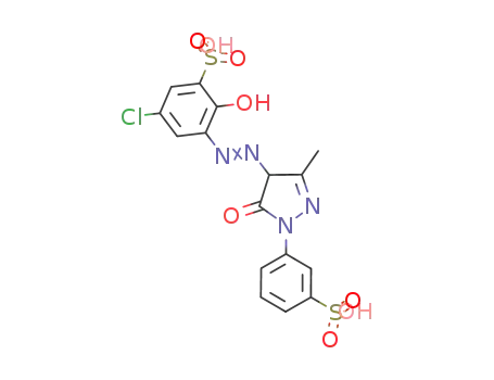 5-クロロ-2-ヒドロキシ-3-[[3-メチル-5-オキソ-1-(3-スルホフェニル)-2-ピラゾリン-4-イル]アゾ]ベンゼンスルホン酸