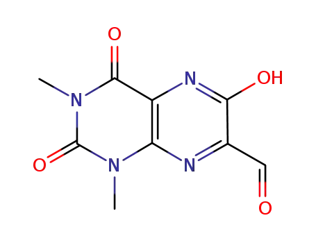 Molecular Structure of 287926-34-5 (7-Pteridinecarboxaldehyde,  1,2,3,4,5,6-hexahydro-1,3-dimethyl-2,4,6-trioxo-)