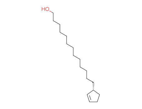 Molecular Structure of 29106-33-0 (13-(1-cyclopent-2-enyl)tridecan-1-ol)