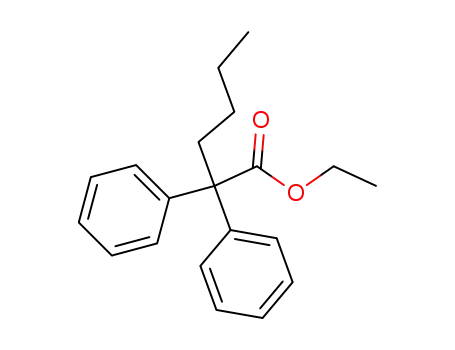 Molecular Structure of 2888-12-2 (ethyl 2,2-diphenylhexanoate)