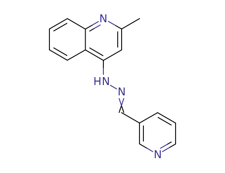 Molecular Structure of 29125-29-9 (2-methyl-4-[2-(pyridin-3-ylmethylidene)hydrazinyl]quinoline)