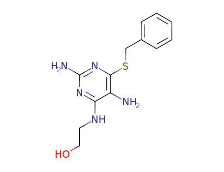 2-{[2,5-Diamino-6-(benzylsulfanyl)pyrimidin-4-yl]amino}ethanol
