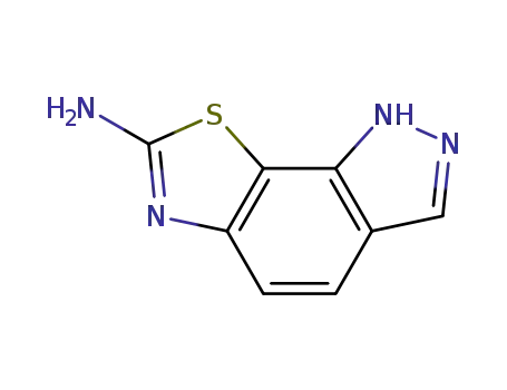 1H-Pyrazolo[4,3-g]benzothiazol-7-amine(9CI)