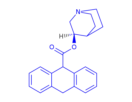 Molecular Structure of 29125-65-3 (1-azabicyclo[2.2.2]oct-3-yl 9,10-dihydroanthracene-9-carboxylate)