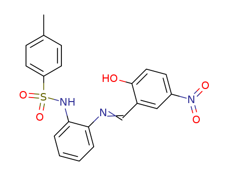 Benzenesulfonamide,N-[2-[[(2-hydroxy-5-nitrophenyl)methylene]amino]phenyl]-4-methyl- cas  29136-73-0