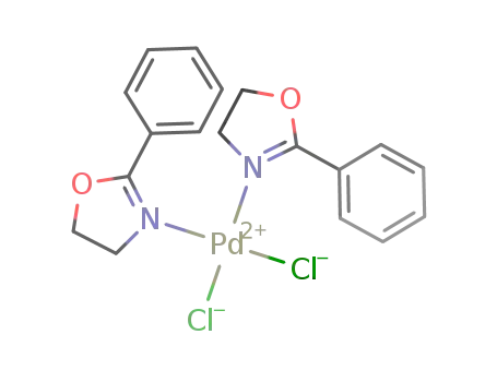 Molecular Structure of 287943-22-0 (cis-PdCl2(2-phenyl-2-oxazoline)2)