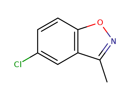 Molecular Structure of 28909-34-4 (1,2-BENZISOXAZOLE, 5-CHLORO-3-METHYL-)