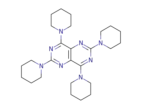 Molecular Structure of 28753-34-6 (2,4,6,8-tetra(piperidin-1-yl)pyrimido[5,4-d]pyrimidine)