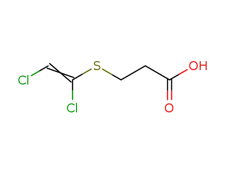 Molecular Structure of 2148-04-1 (S-(1,2-dichlorovinyl)-3-mercaptopropionic acid)
