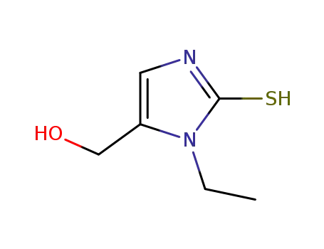 1-ethyl-2-mercapto-5-hydroxymethyl-imidazole