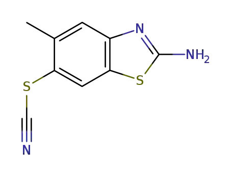 티오시안산, 2-아미노-5-메틸-6-벤조티아졸릴 에스테르(8CI,9CI)