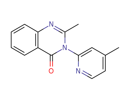Molecular Structure of 2915-96-0 (2-methyl-3-(4-methyl-2-pyridinyl)-4(3H)-quinazolinone)