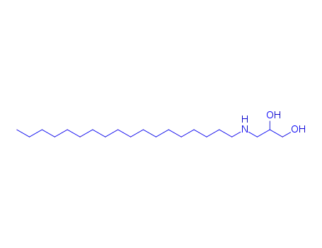 Molecular Structure of 28900-95-0 (3-(octadecylamino)propane-1,2-diol)