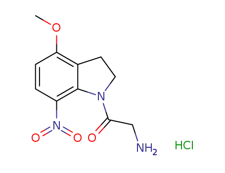 1-(2-aminoacetyl)-4-methoxy-7-nitroindoline hydrochloride