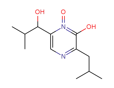 1-hydroxy-6-(1-hydroxy-2-methylpropyl)-3-(2-methylpropyl)pyrazin-2(1H)-one
