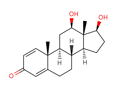 Molecular Structure of 80227-48-1 (12β,17β-dihydroxyandrosta-1,4-dien-3-one)