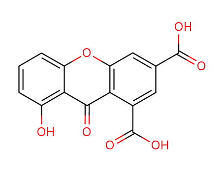 Molecular Structure of 28917-02-4 (8-Hydroxy-9-oxo-9H-xanthene-1,3-dicarboxylic acid)