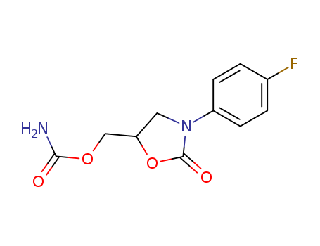 3-(P-FLUOROPHENYL)-5-HYDROXYMETHYL-2-OXAZOLIDINONE CARBAMATE