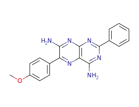 4,7-Pteridinediamine,6-(4-methoxyphenyl)-2-phenyl- cas  2873-24-7