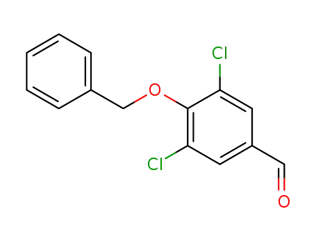 Molecular Structure of 289662-11-9 (4-(BENZYLOXY)-3,5-DICHLOROBENZALDEHYDE)