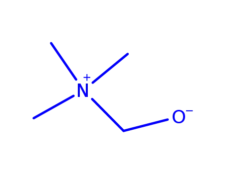 Molecular Structure of 29124-45-6 (α-Hydroxy-N,N,N-trimethylmethanaminium)
