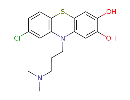Molecular Structure of 21598-02-7 (7,8-dihydroxychlorpromazine)