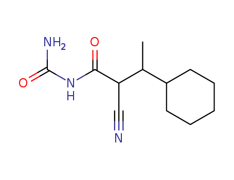 Cyclohexanepropanamide,N-(aminocarbonyl)-a-cyano-b-methyl- cas  28811-75-8