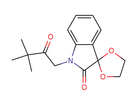 1'-(3,3-dimethyl-2-oxobutyl)-1',3'-dihydrospiro[1,3-dioxolane-2,3'-(2'H)-indole]-2'-one