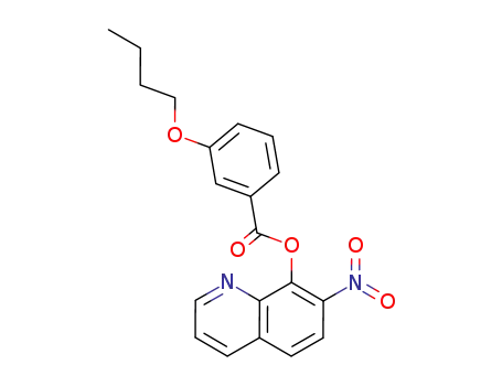 Molecular Structure of 29002-45-7 (7-Nitro-8-quinolyl=m-butoxybenzoate)